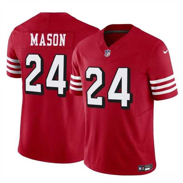 Men & Women & Youth San Francisco 49ers #24 Jordan Mason New Red 2023 F.U.S.E. Football Stitched Jersey